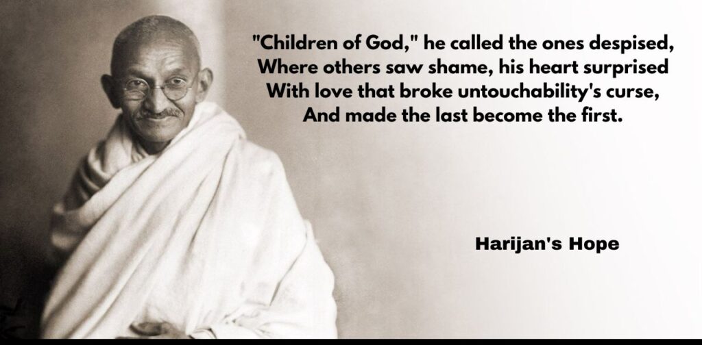 poems-about-mahatma-gandhi-in-english-harijans-hope