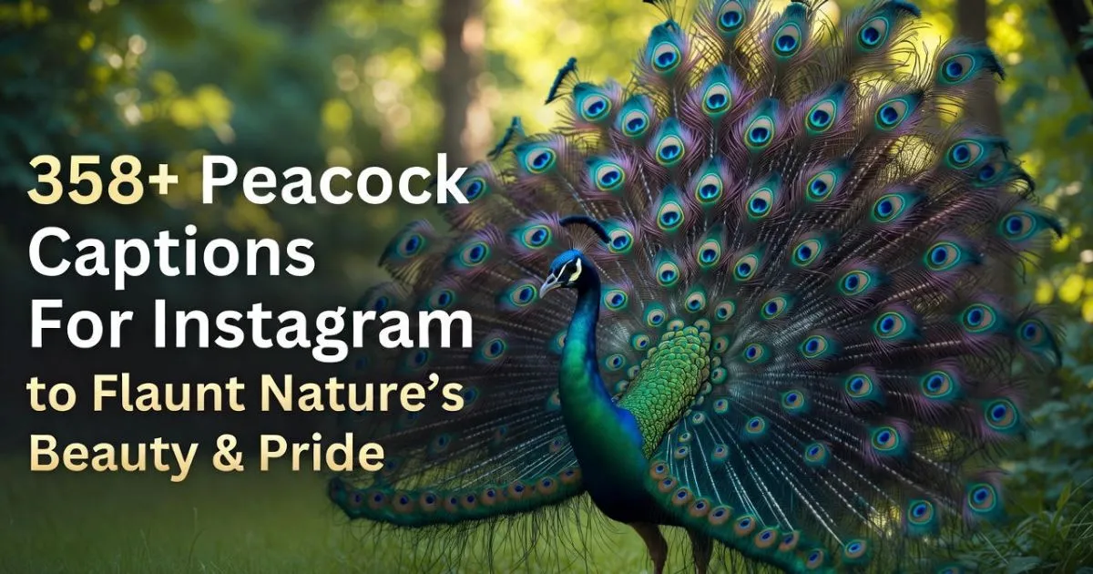 peacock-captions-for-instagram